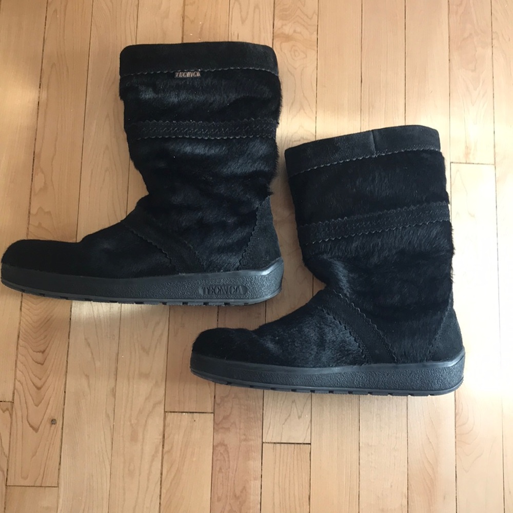 Tecnica Fur Snow Boots.  46 Black